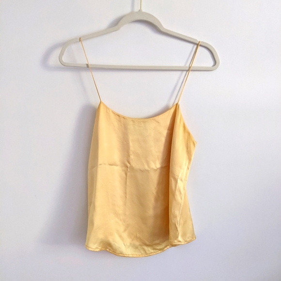 Reformation Yellow Satin Tank Top - Picture 4 of 8